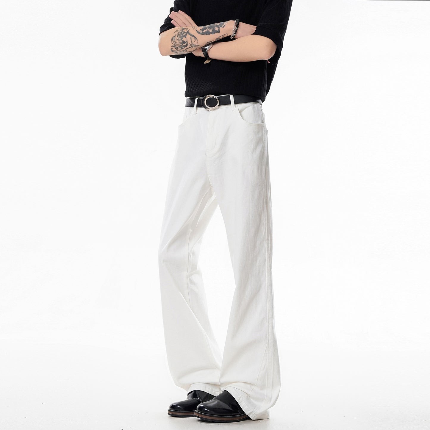 Slim Fit Straight Leg Denim Jeans Men