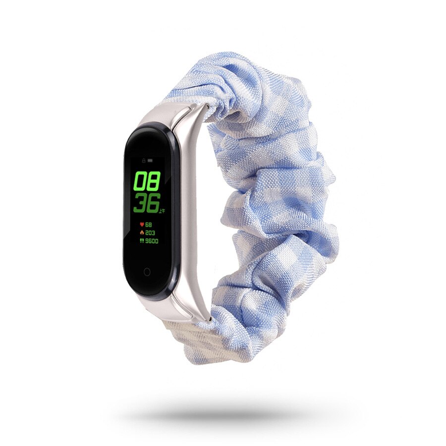 Scrunchies Elastic Strap for Xiaomi Mi band 5 4 3 replaceable Bracelet Mi Band 4 correa Wristband Breathable straps for miband 5