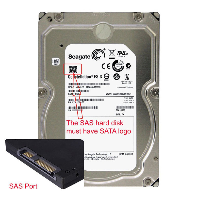 SATA to SAS 90 degree elbow adapter motherboard small mouth SAS adapter SFF-8482 adapter