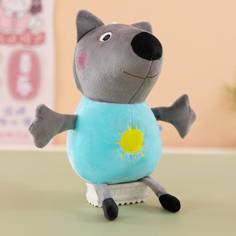 Cute Pig Friends Plush Toy Dinosaur Teddy Bear Cartoon George Pig Doll Gift for Girls