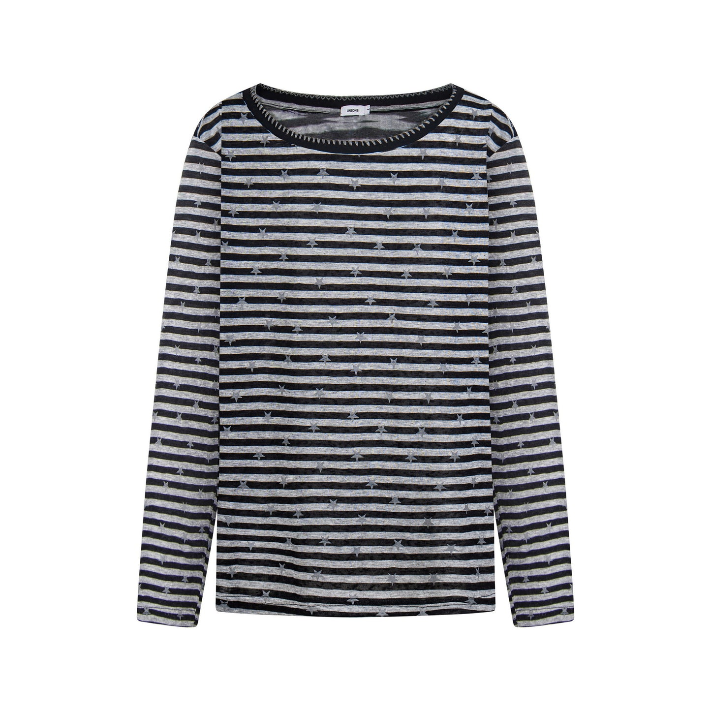 Color-Blocked Stripe Hoodie Loose Long Sleeve Top