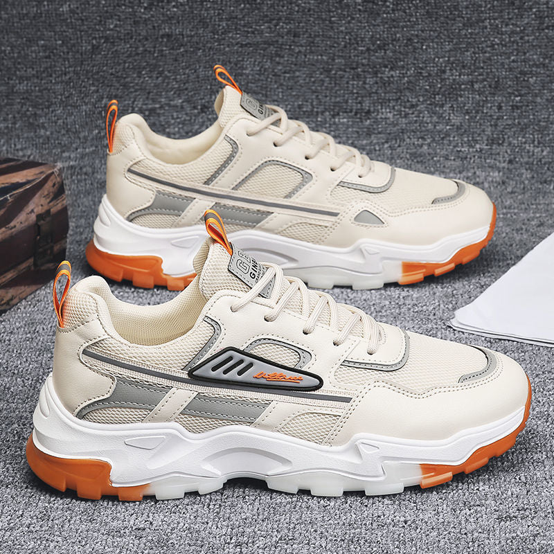 Breathable Mesh Running Dad Shoes Casual Sports Student Travel Shoes Slip-Resistant