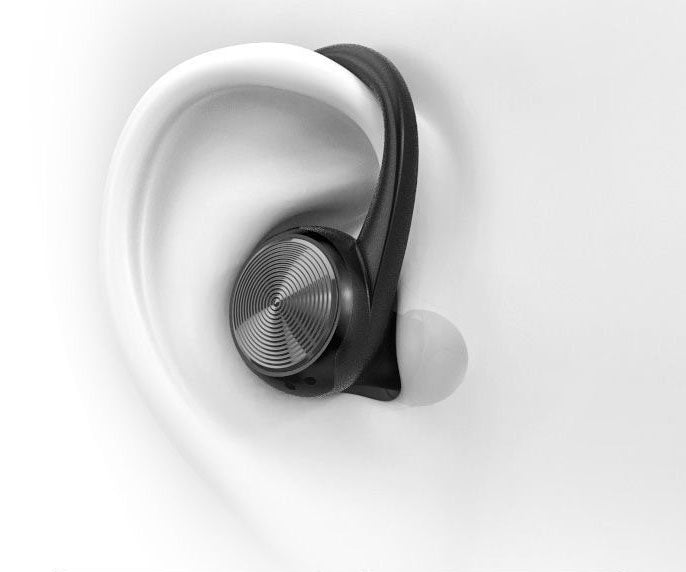 Q36TWS Sports Bluetooth Earphones Hanging Ear 5.4 Sports Sweatproof LED Digital Wireless Earphones