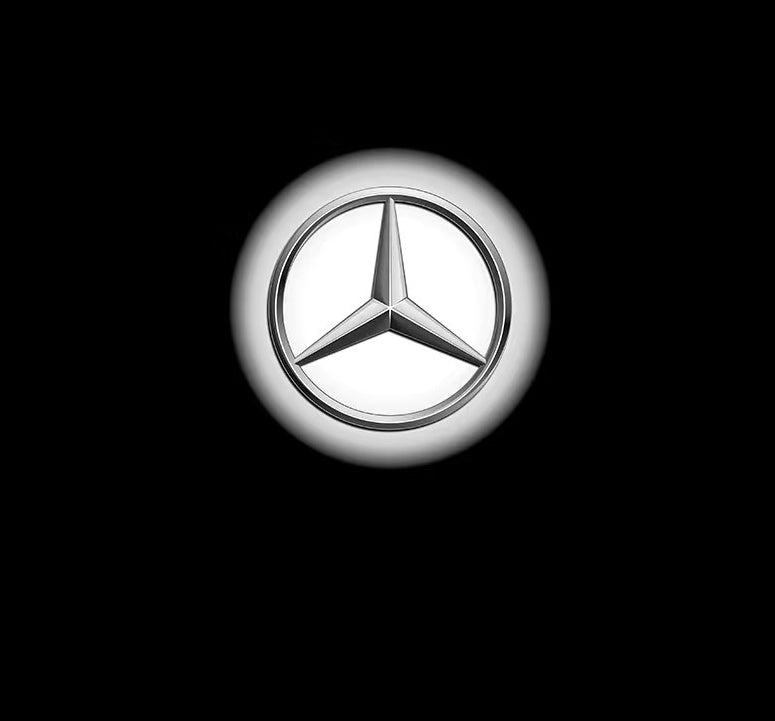 Suitable for Mercedes-Benz Welcome Lights E-Class, C-Class, S-Class, E300L, GLC Door Projection Logo Lights Laser Ground Lighting