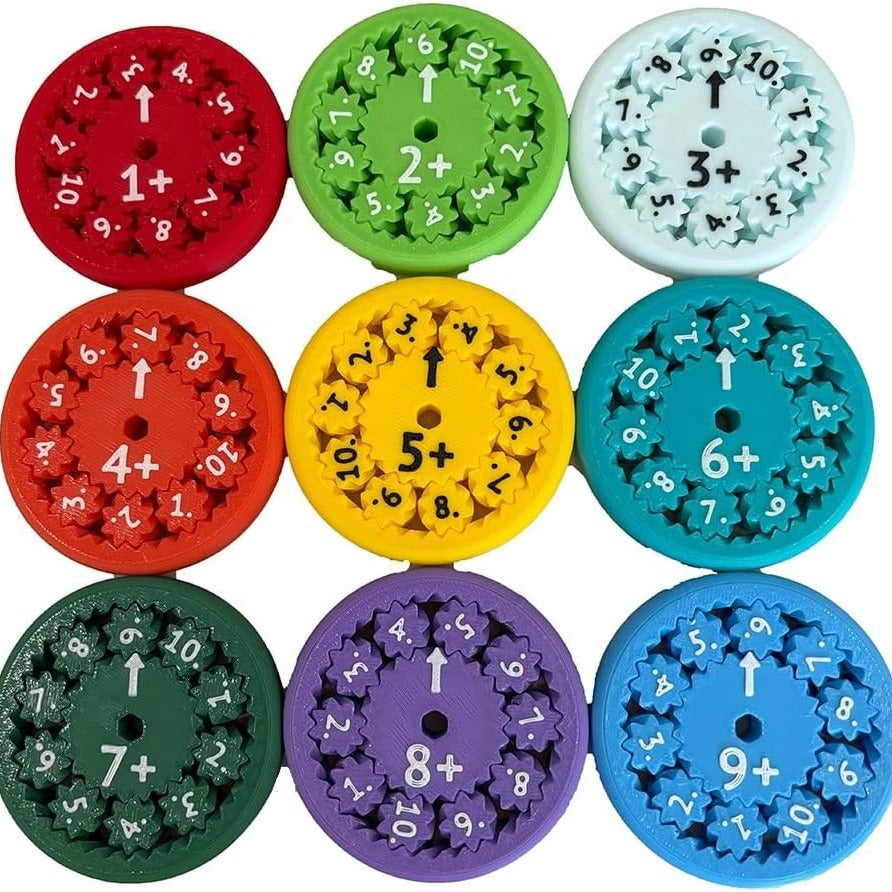 Digital Spinner Math Gyroscope - Addition, Subtraction, Multiplication, Division Learning Arithmetic Educational Toy