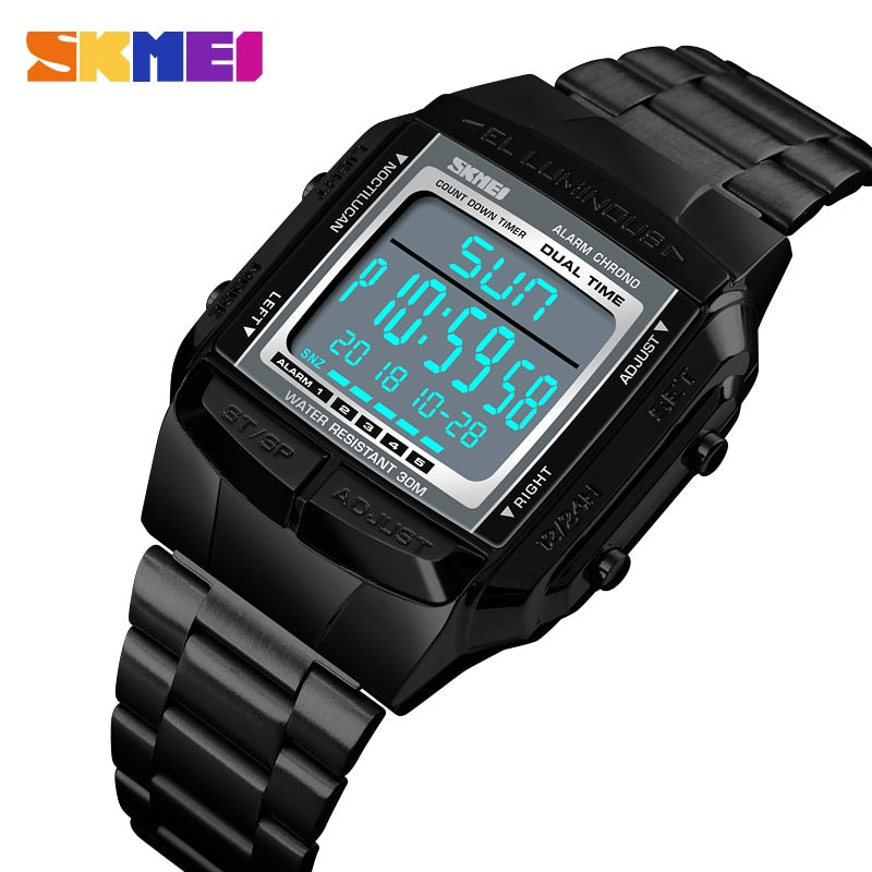 SKMEI 1381 Military Sports Watches Electronic Mens Watches Top Brand Luxury Male Clock Waterproof LED Digital Watch Relogio Masculino