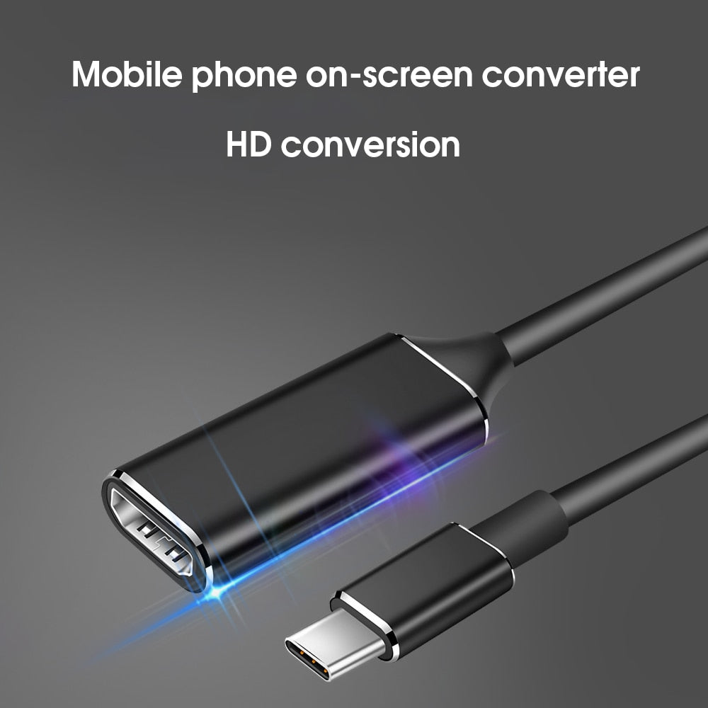kebidu USB C to HDMI Adapter 4K 30Hz Cable Type C HDMI for MacBook Samsung Galaxy S10 Huawei Mate P20 Pro USB-C HDMI Adapter