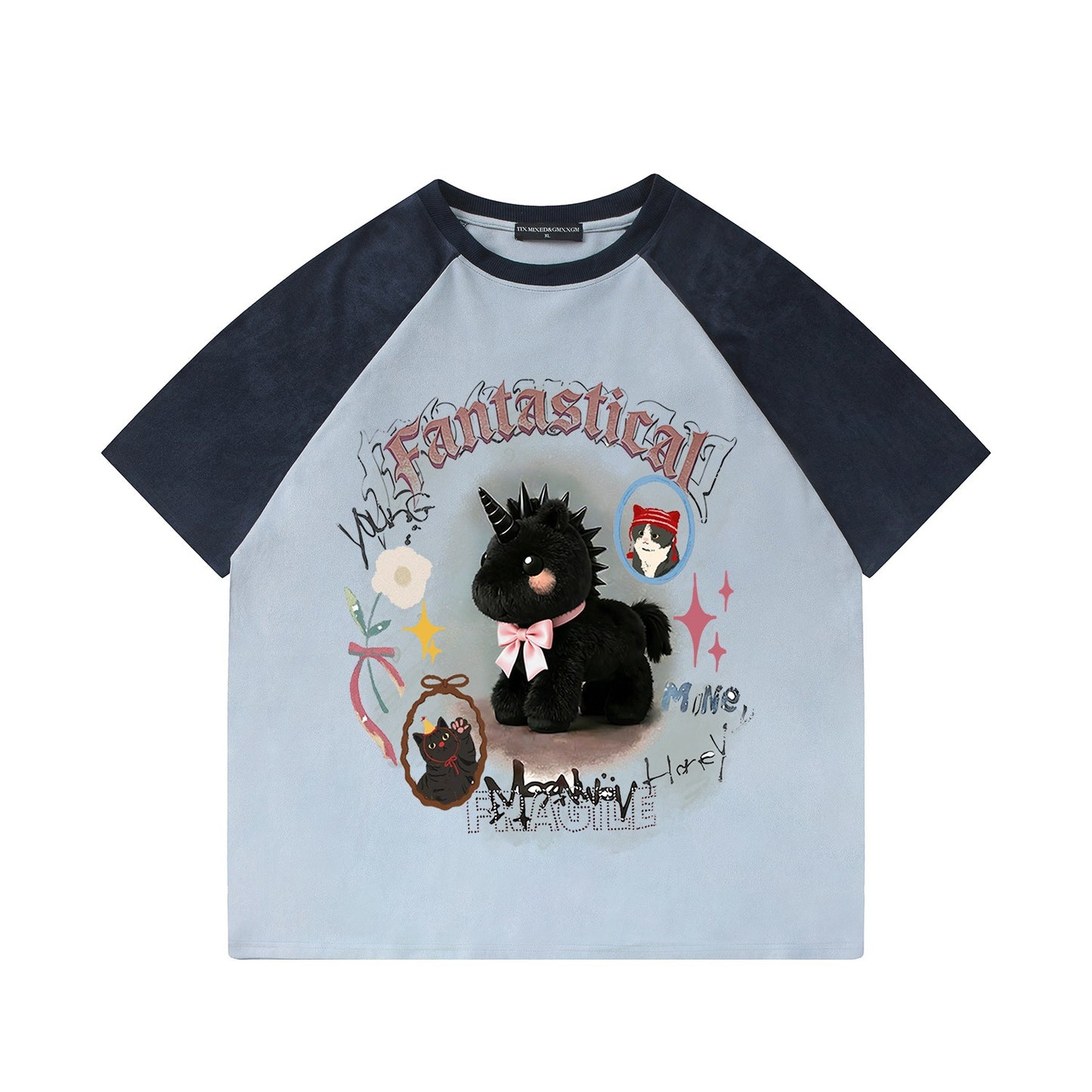 Unicorn printed short sleeved shirt