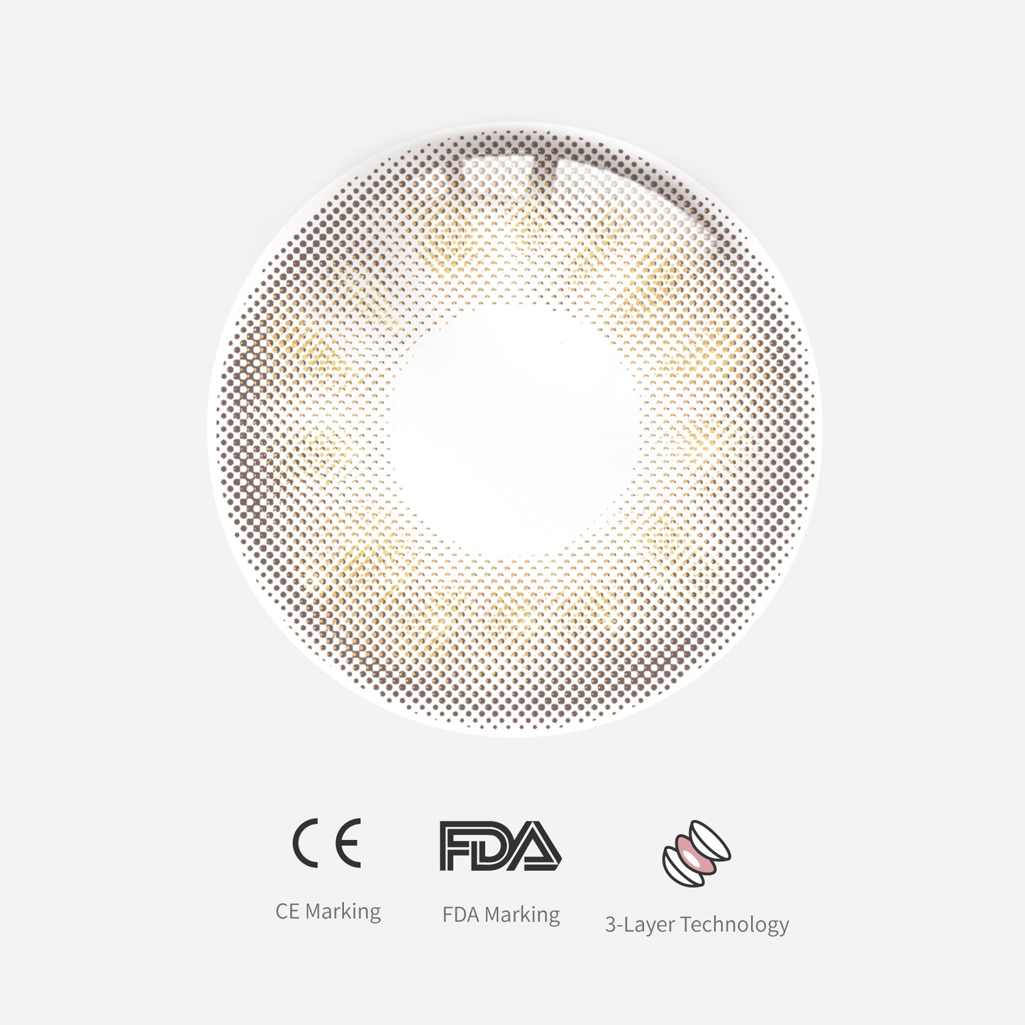 1Pcs FDA Certificate Eyes Beautiful Pupil Colorful Girl Cosplay Contact Lenses