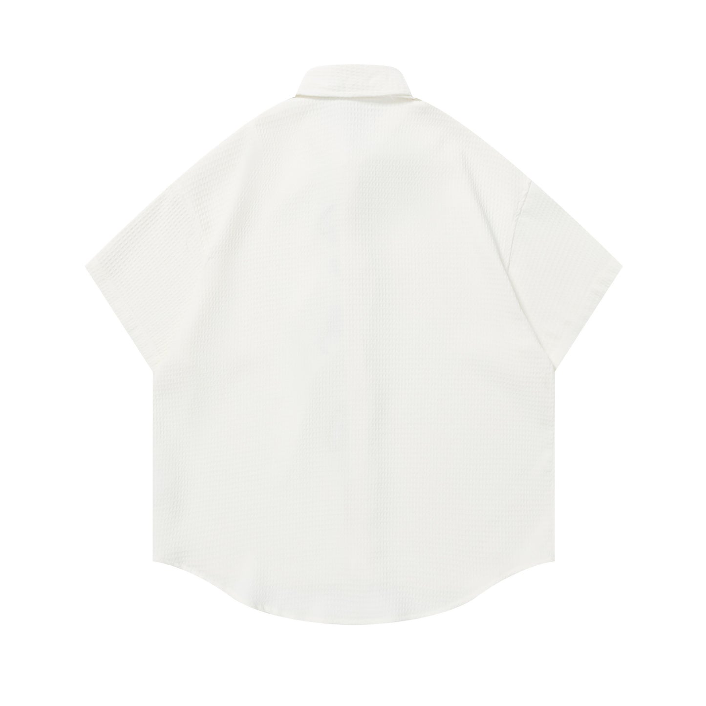 Cute little dog embroidered short sleeved shirt