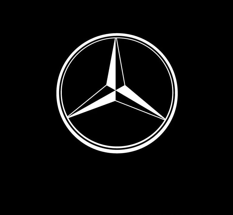Suitable for Mercedes-Benz Welcome Lights E-Class, C-Class, S-Class, E300L, GLC Door Projection Logo Lights Laser Ground Lighting