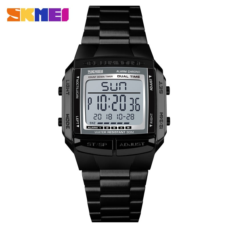 SKMEI 1381 Military Sports Watches Electronic Mens Watches Top Brand Luxury Male Clock Waterproof LED Digital Watch Relogio Masculino