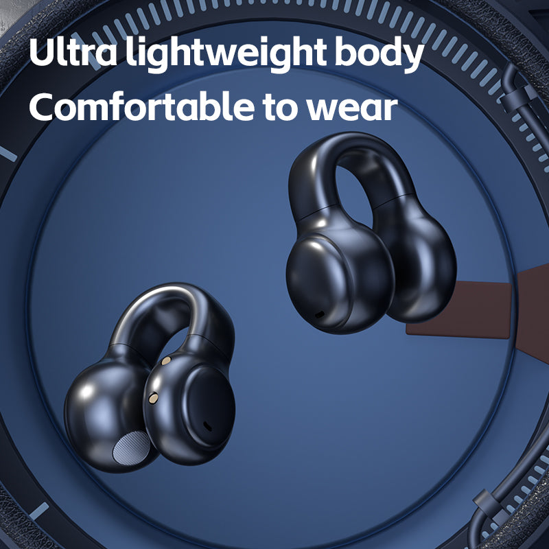 M38 wireless ear clip Bluetooth earphones with long battery life and noise reduction, bone conduction sports earphones