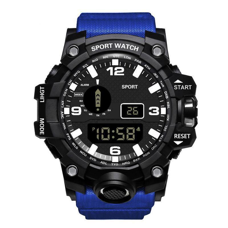 Multi functional outdoor men's electronic watch for male and female students running sports watch