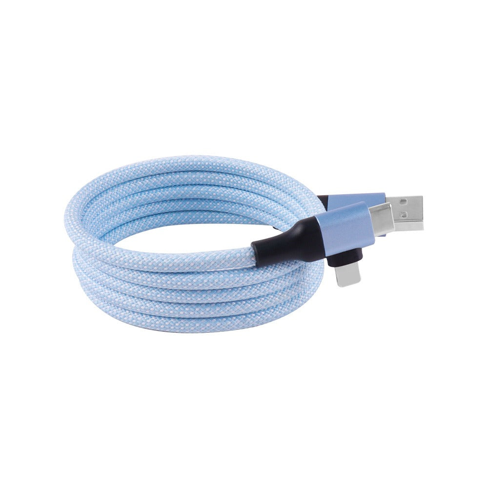 Magnetic data cable fast charging 60w dual input dual output multifunctional magnetic charging cable type-c