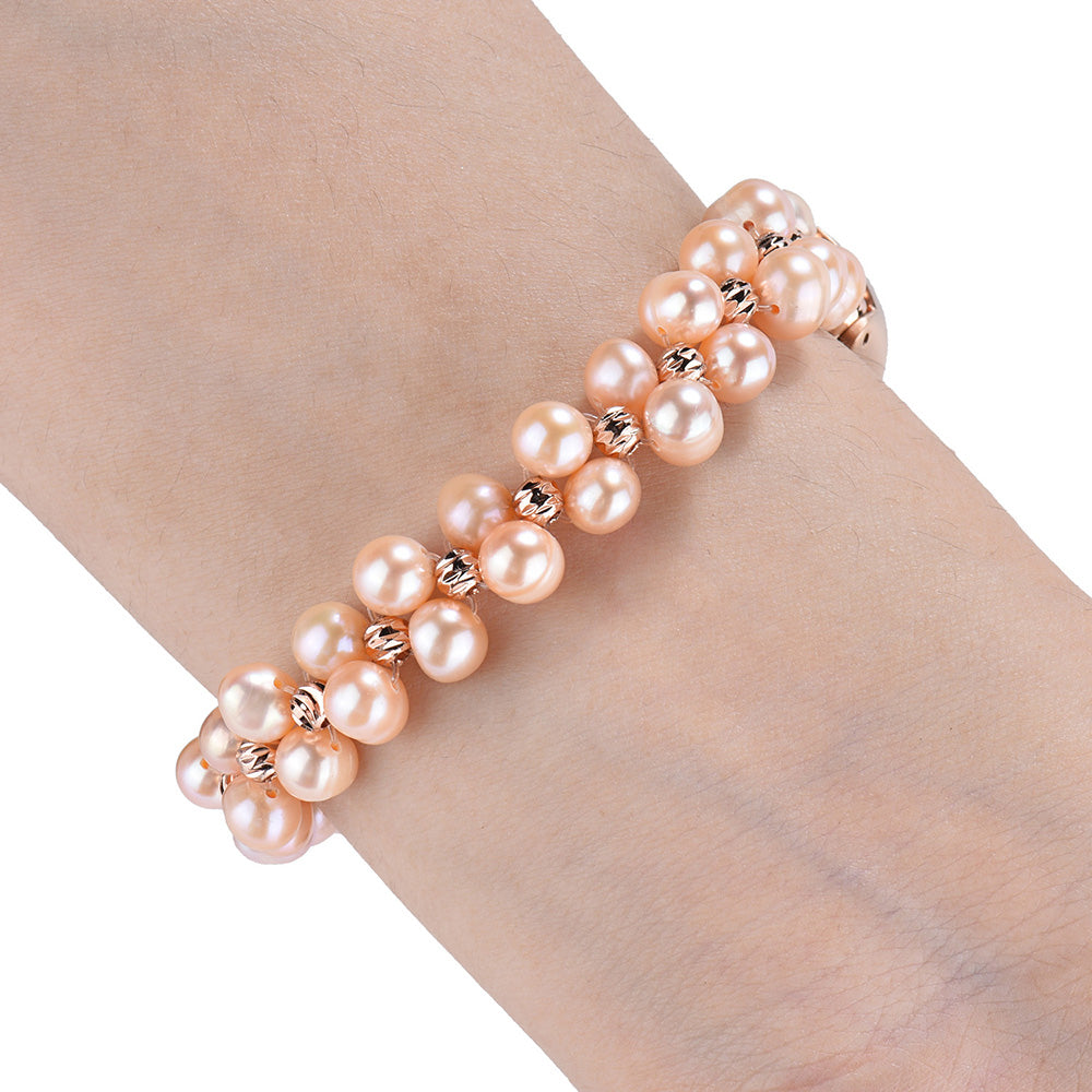Pearl Wristband Chain Mi Band Strap For Xiaomi 3 4 Bead String Wrist Strap Wrist Miband Replacement Part for Millet 3 4 Bracelet