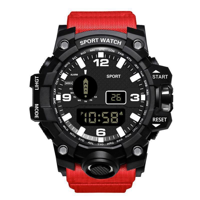 Multi functional outdoor men's electronic watch for male and female students running sports watch