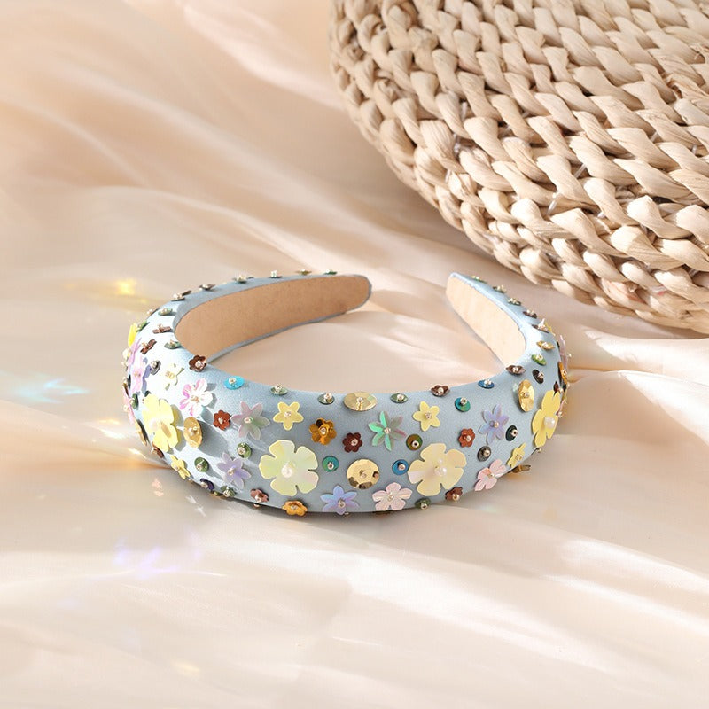 Fashionable Women's Countryside Style Handsewn Flower Headband