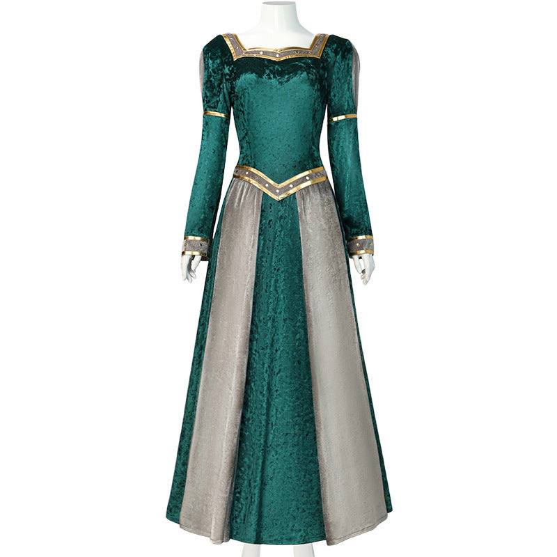 Animation Movie Shrek 2 Princess Fiona Cosplay Costume Women's Clothing