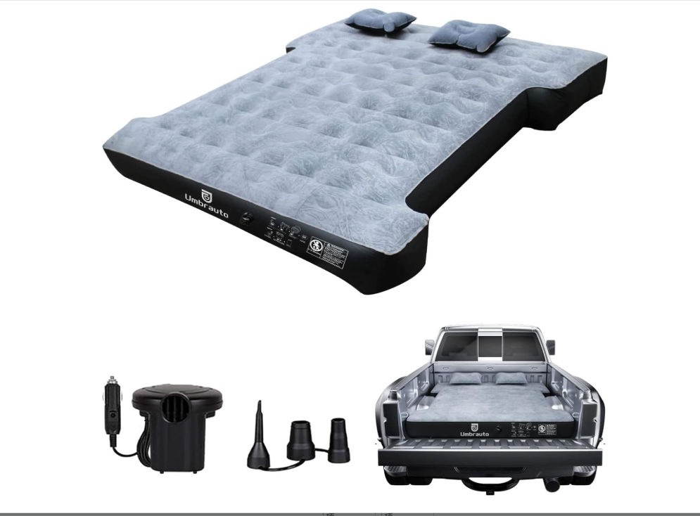 Umbratuo inflatable mattress is suitable for medium-sized short truck lathes ranging from 6-6.6 feet (approximately 1.8-2.0 mete