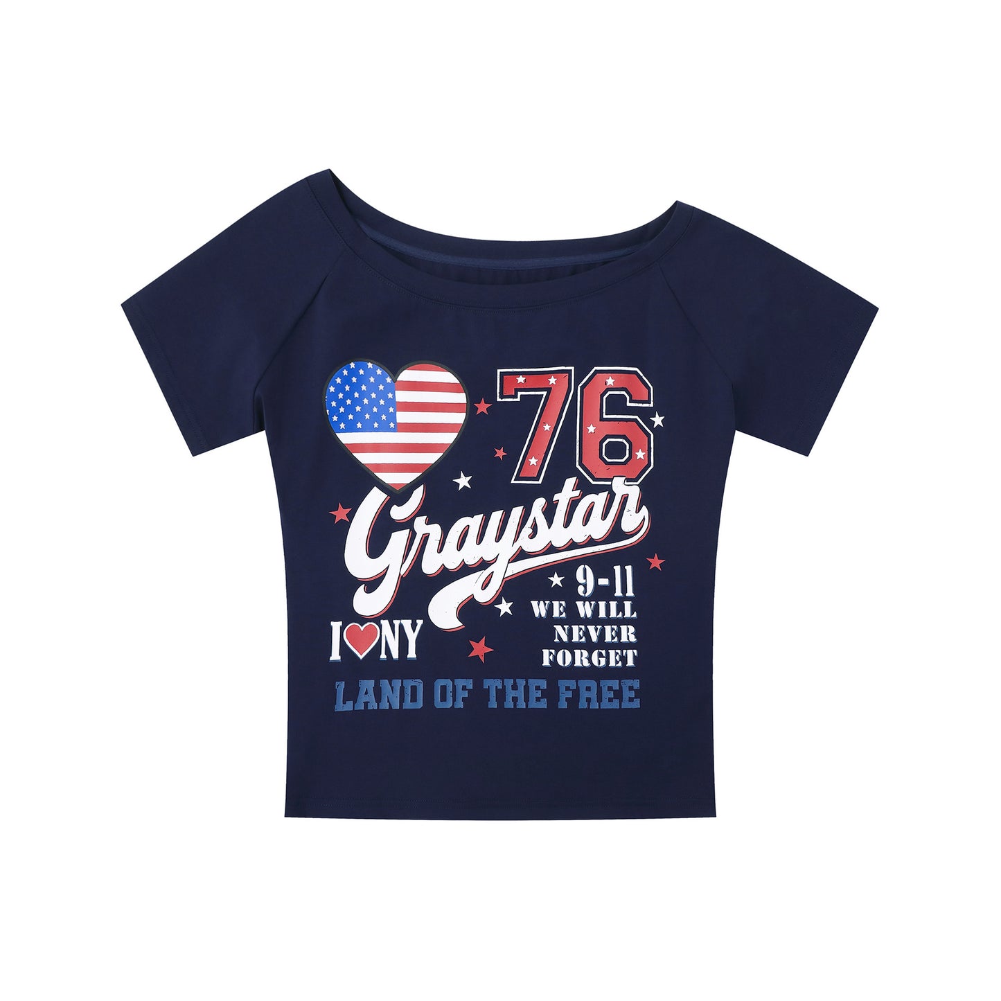 Women's Loose Round Neck Asymmetrical Sleeve Casual Short Sleeve Unique Graffiti Print Top