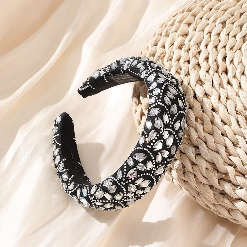 Fashionable Baroque Colorful Full Diamond High Grade Headband Headband