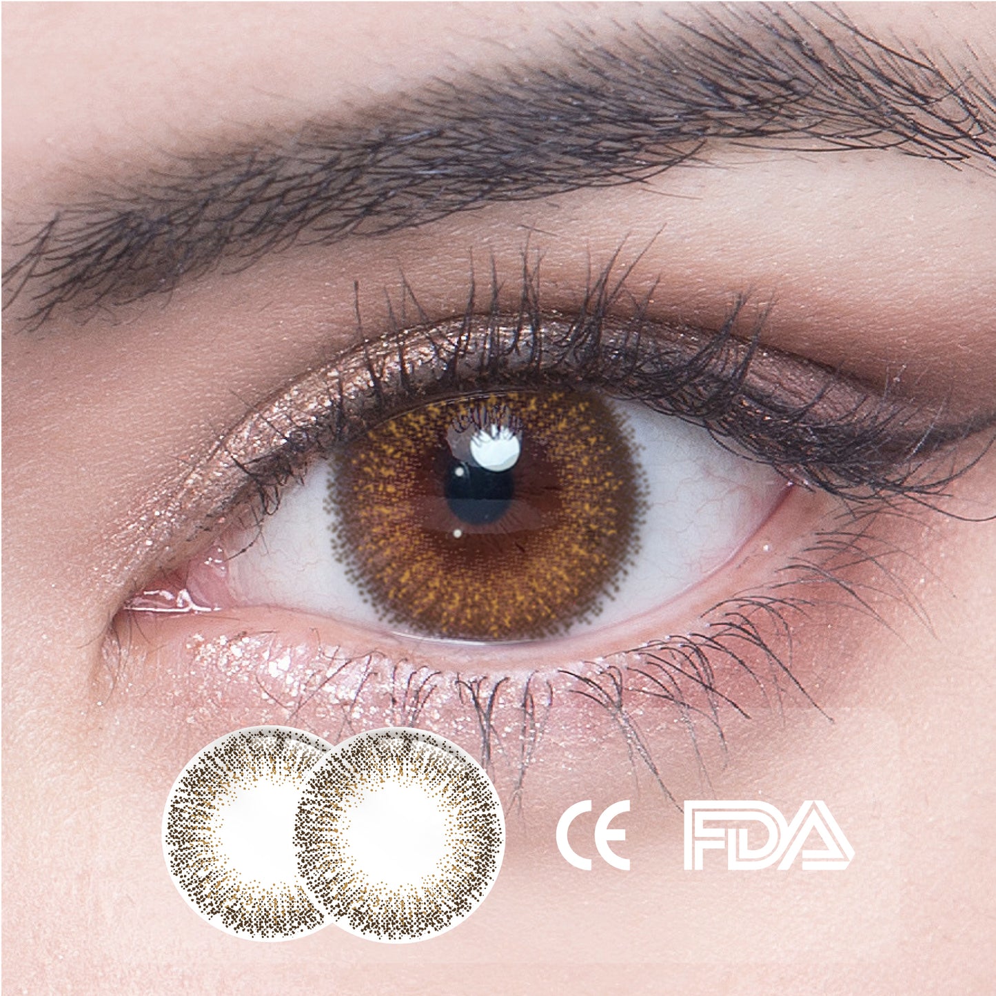  1Pcs FDA Certificate Eyes Beautiful Pupil Colorful Girl Cosplay Contact Lenses