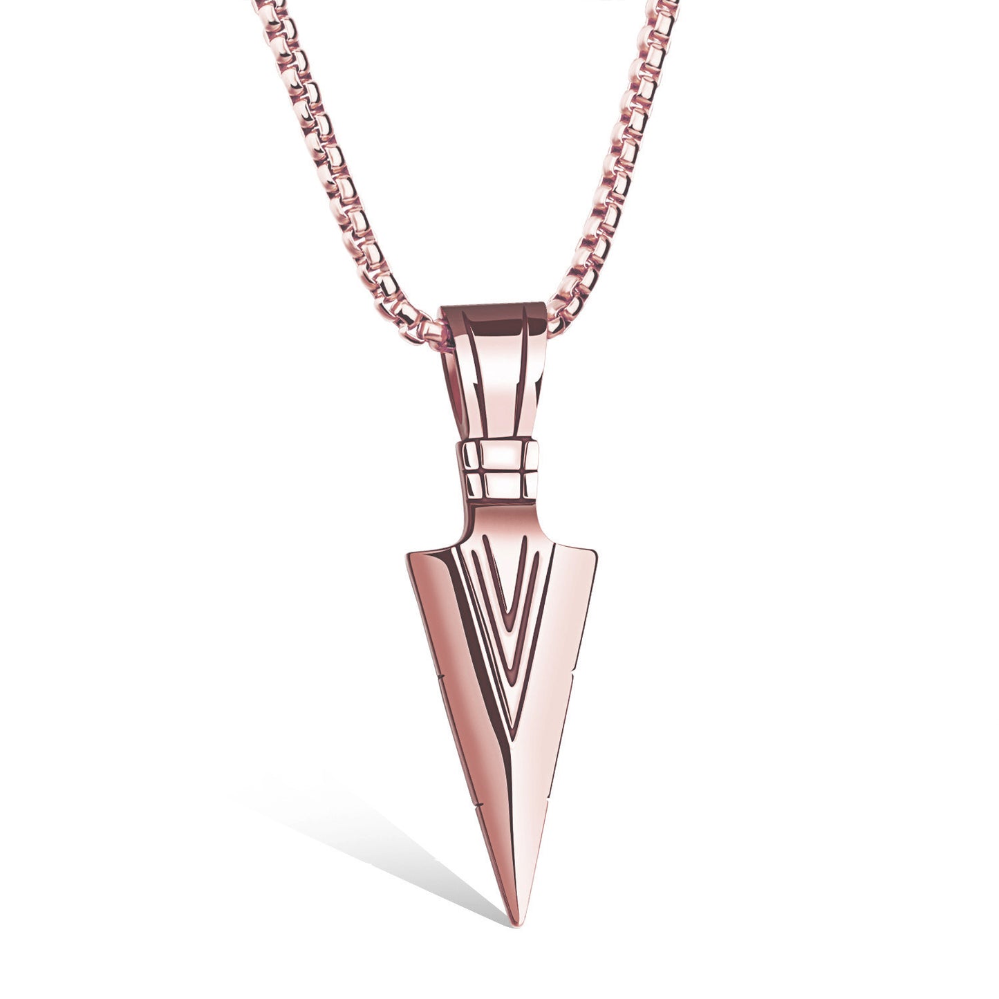 Korean Arrow Necklace Stainless Steel Pendant Short Keel Chain Men's Retro Jewelry