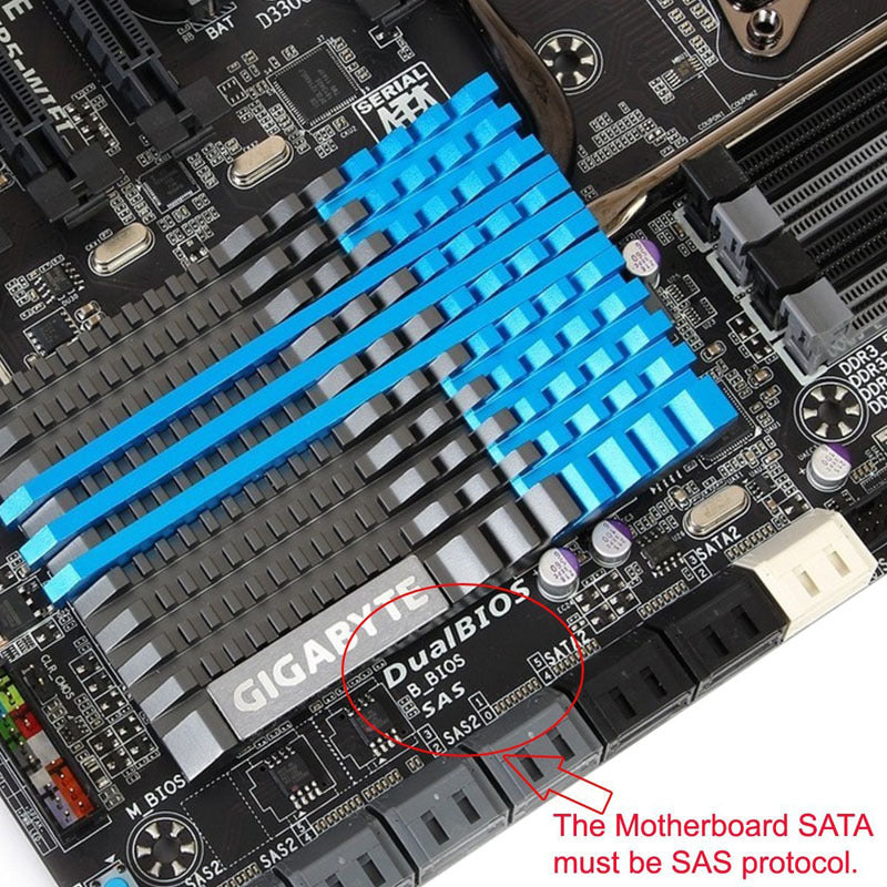 SATA to SAS adapter motherboard small port SAS adapter