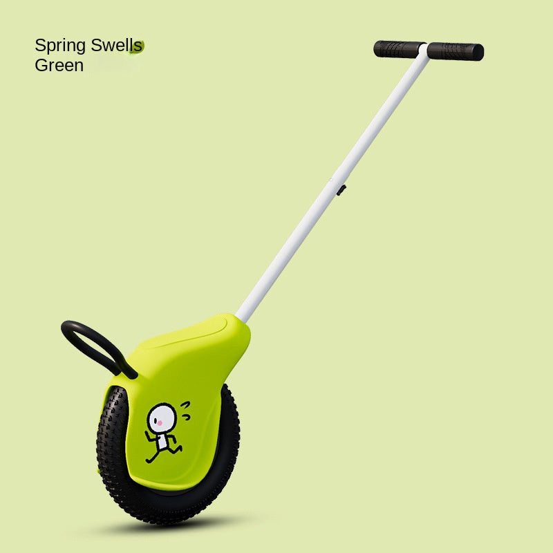 Single Wheel Stroller Kids Toy Car Parent-Child Ride-on Vehicle Competitive One-Wheel Off-road Baby Walker for Boys and Girls