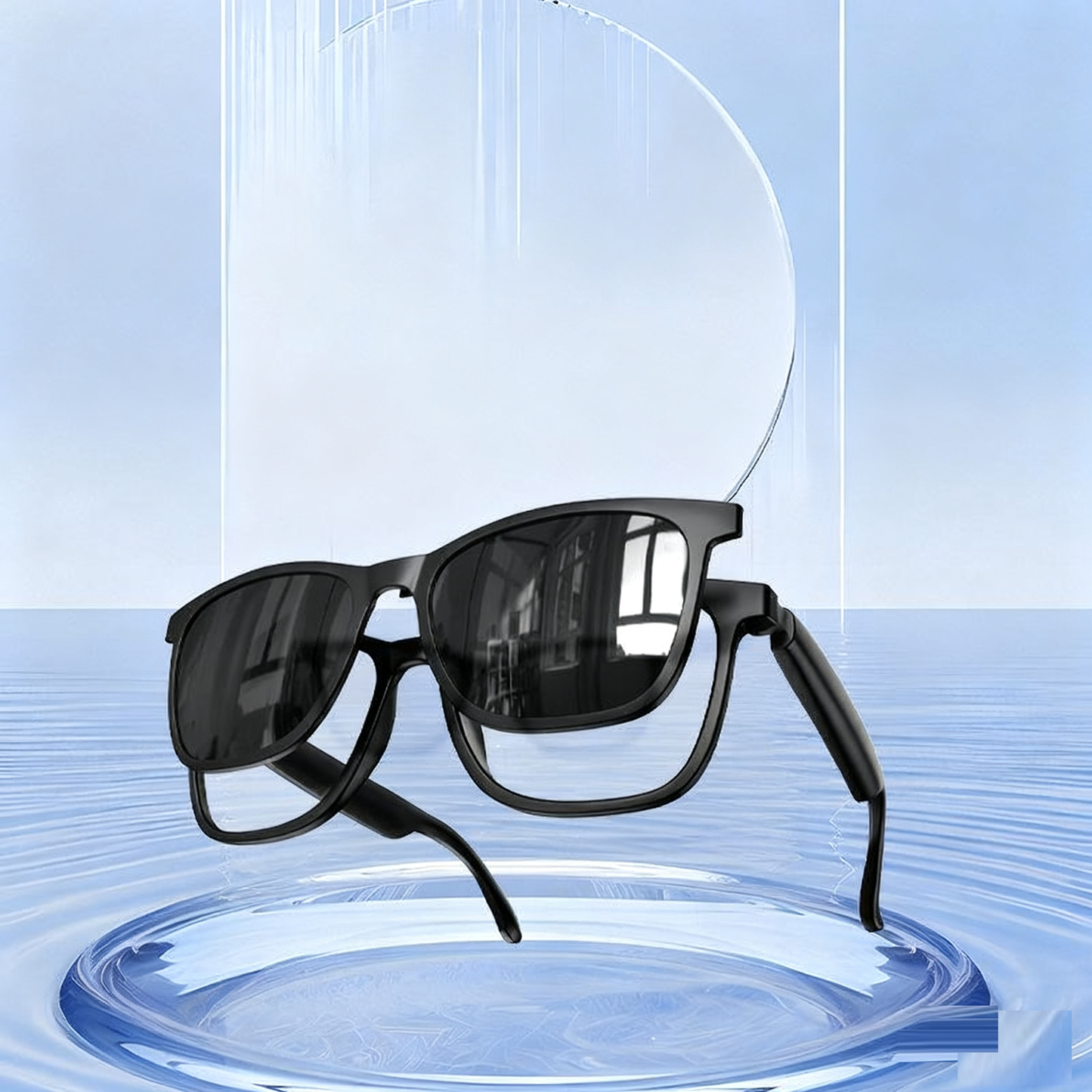 HY-C8 AI Intelligent Translation Wireless Bluetooth Glasses Earphones 75 Language Conference Simultaneous Interpretation