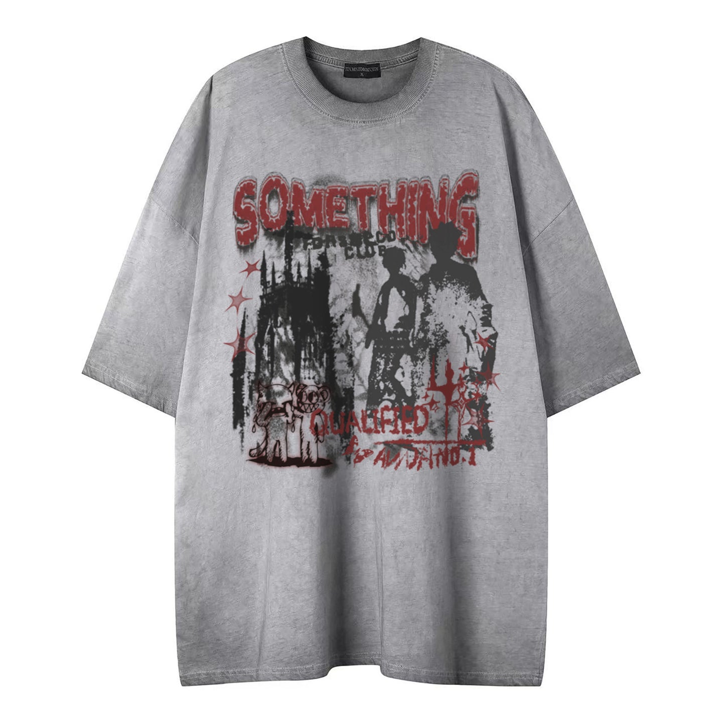 Rock band printed short sleeved shirt