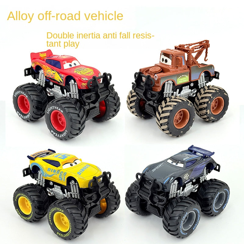 Racing Car Cars Diecast McQueen Mater Dual Inertia Assist Off-Road Alloy Vehicle Kids Toy Boy 4WD