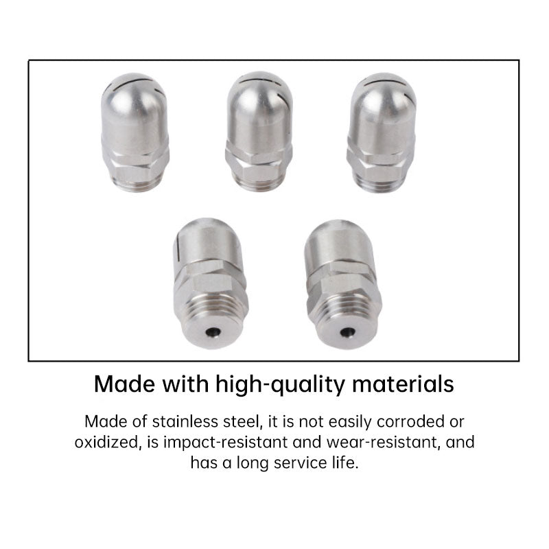 1/4" BSP Male Thread Rotary Tank Cleaning Nozzle - Stainless Steel Rotating Spray Ball for Industrial Vessels