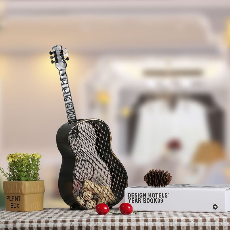 Guitar Wine Stopper Can Handmade Iron Home Decoration Multifunctional Metal Gift Crafts Gifts