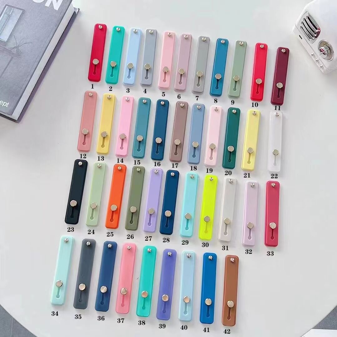 Phone Case Wristband Ring Stand Back Strap Holder Universal Protective Cover Bracket Foldable Lazy Use