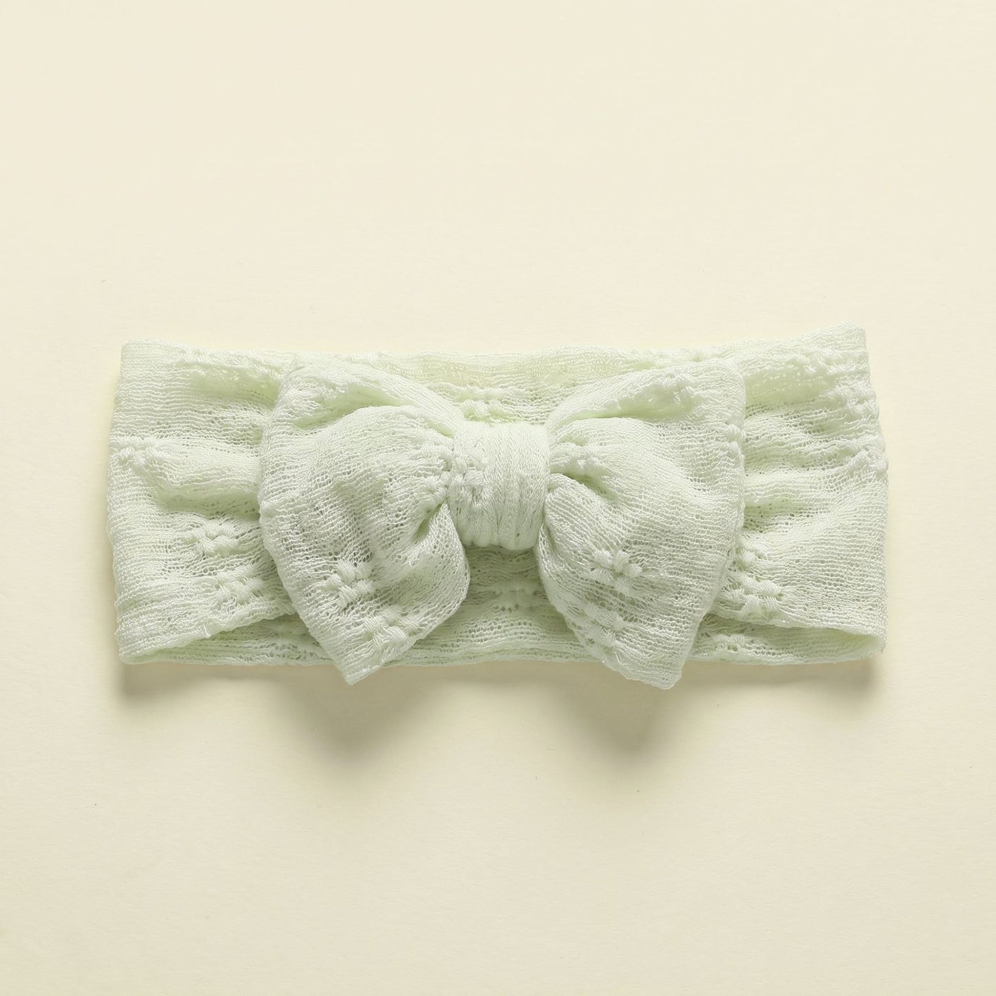 Children's hair accessories baby double layered bow lace mesh bow headband