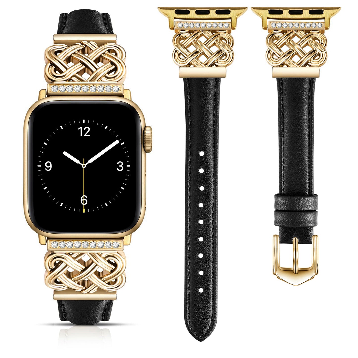 Strap Compatible with Apple Watch Band iWatch S10/SE98765 Metal Ultra-thin Watch Band