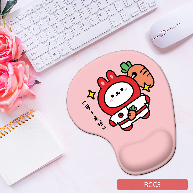 Silicone wrist mouse pad female comfortable computer soft non-slip hand rest pad thick non-slip wrist rest cute game pad
