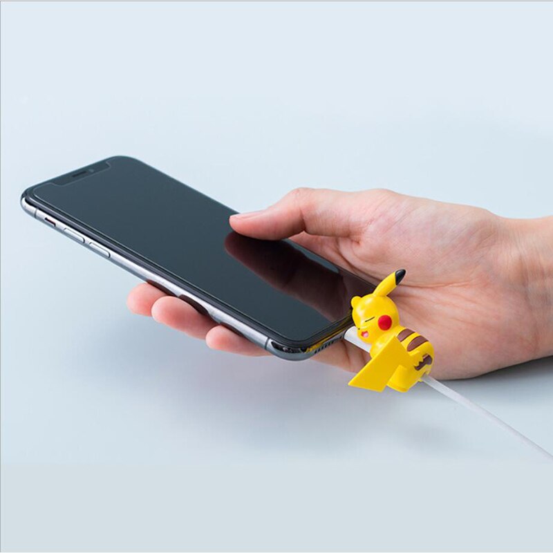 Cute Bite Cartoon Cable Protector for iPhone X earphone data cable Universal Cord Protection Protective Cover USB Cable Winder