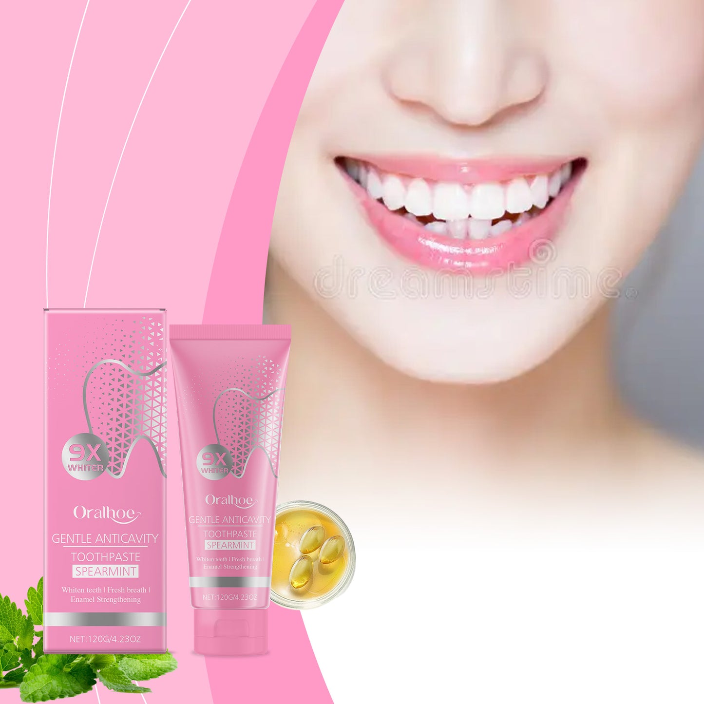 Oralhoe Tooth Cleaning Toothpaste Gentle Cleaning Tartar Stains Odor Care Tooth Care Toothpaste