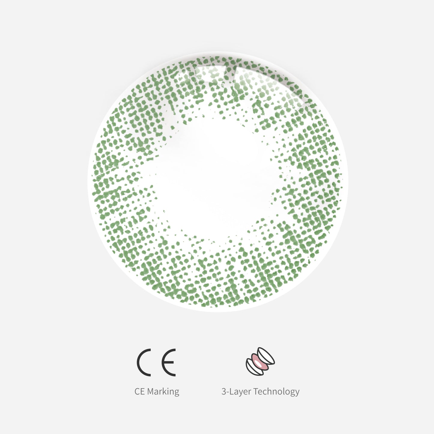 1Pcs CE  Certificate Eyes Beautiful Pupil Colorful Girl Cosplay Contact Lenses Aurora Green