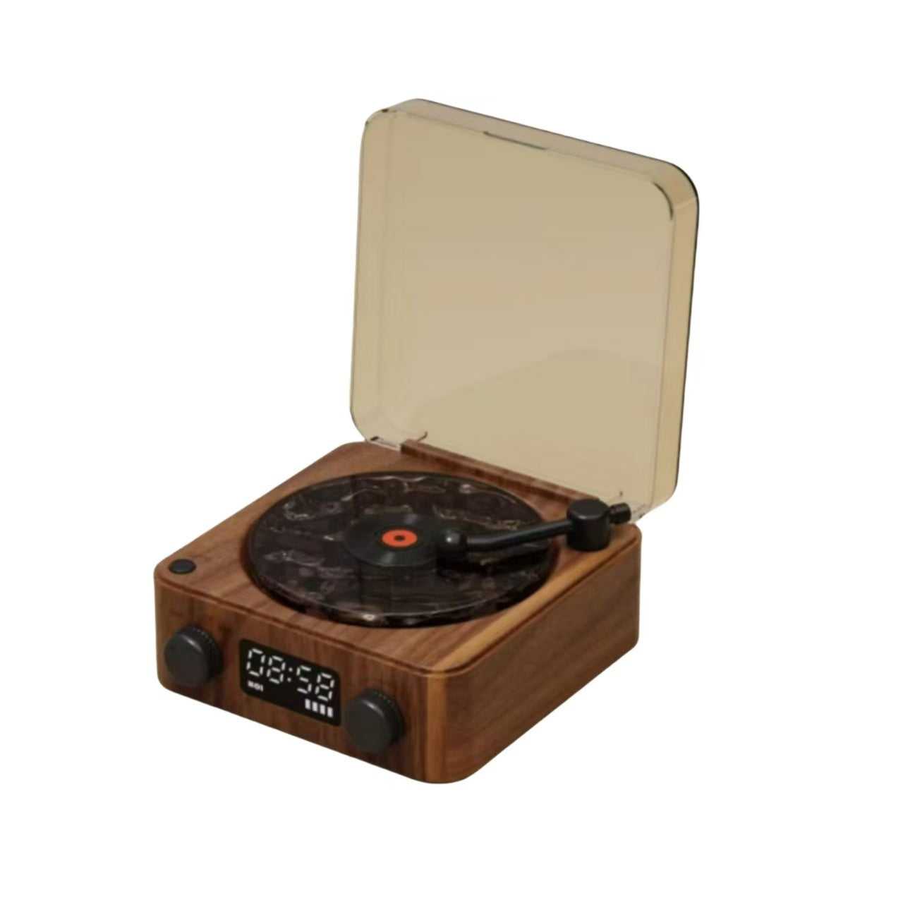 Retro white noise Bluetooth speaker wireless small high pitched vinyl record speaker