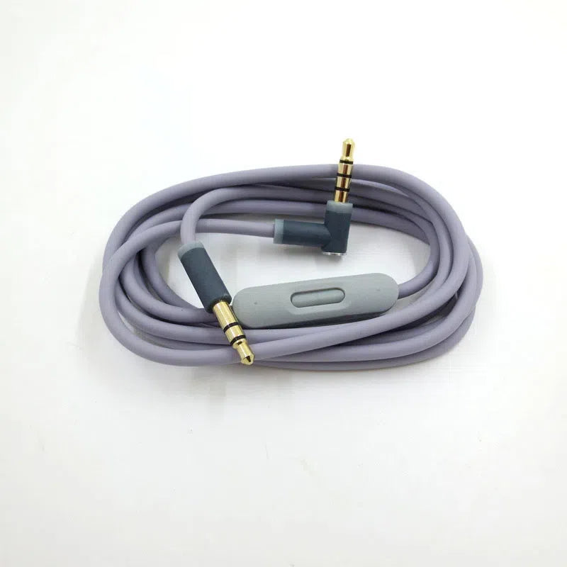 Seven color SOLO 2.0 with microphone control headphone audio cable 3.5 male to male recording headphone cable