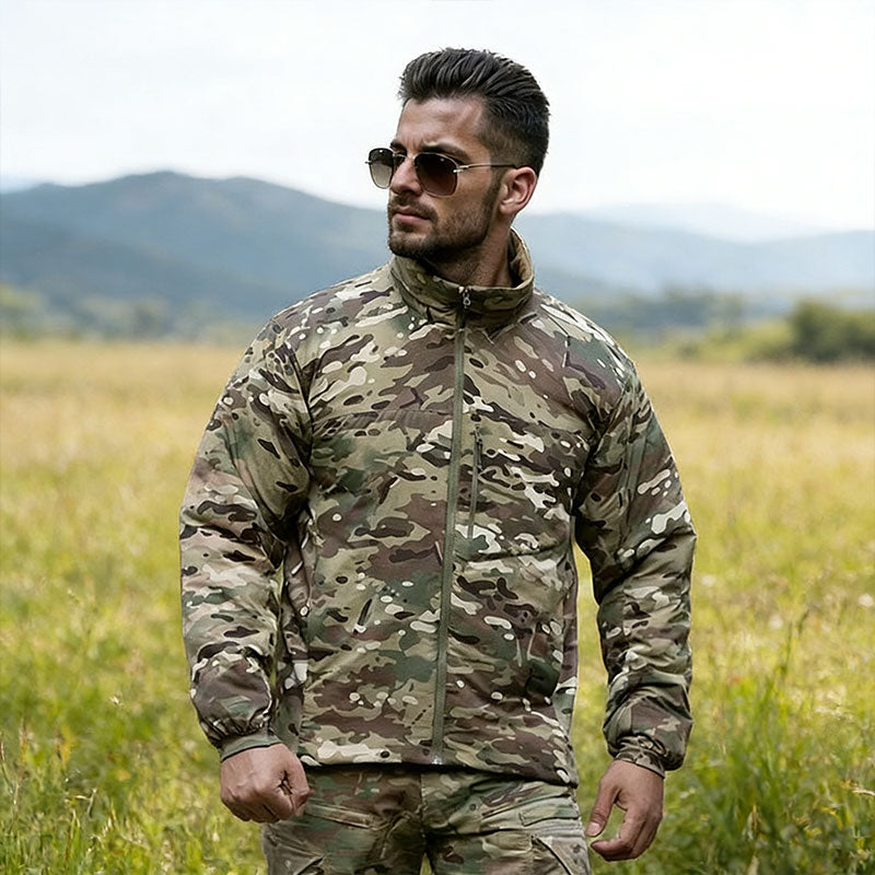 Men's Winter Warm Padded Jacket, Lightweight Hooded Tactical Parka, Outdoor Waterproof Windproof Cold-Weather Hiking Jacket.