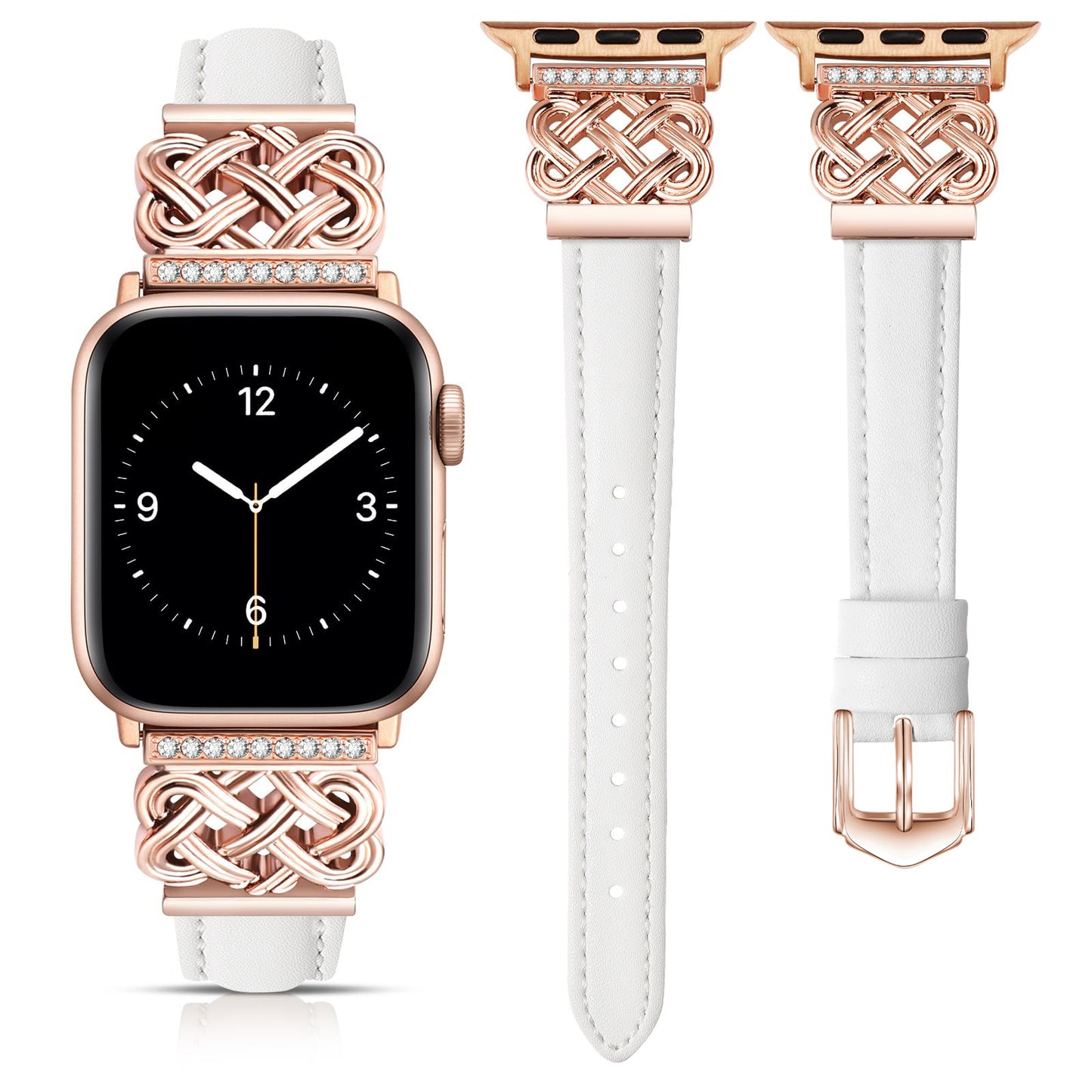 Strap Compatible with Apple Watch Band iWatch S10/SE98765 Metal Ultra-thin Watch Band