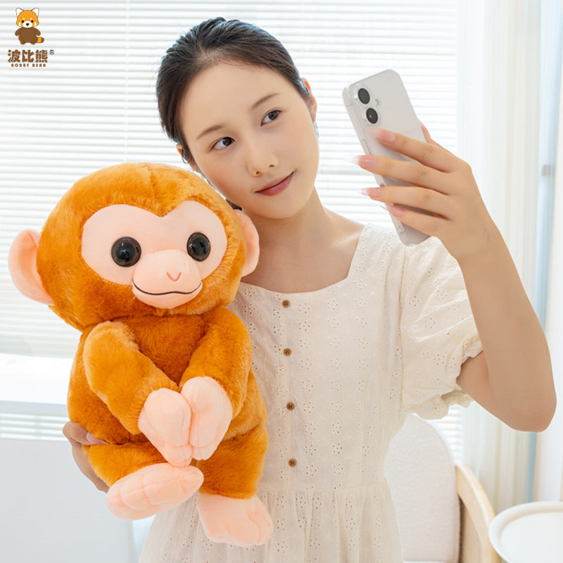 Creative Big Eyes Monkey Plush Toy Doll ApeLarge Size Claw Machine Doll