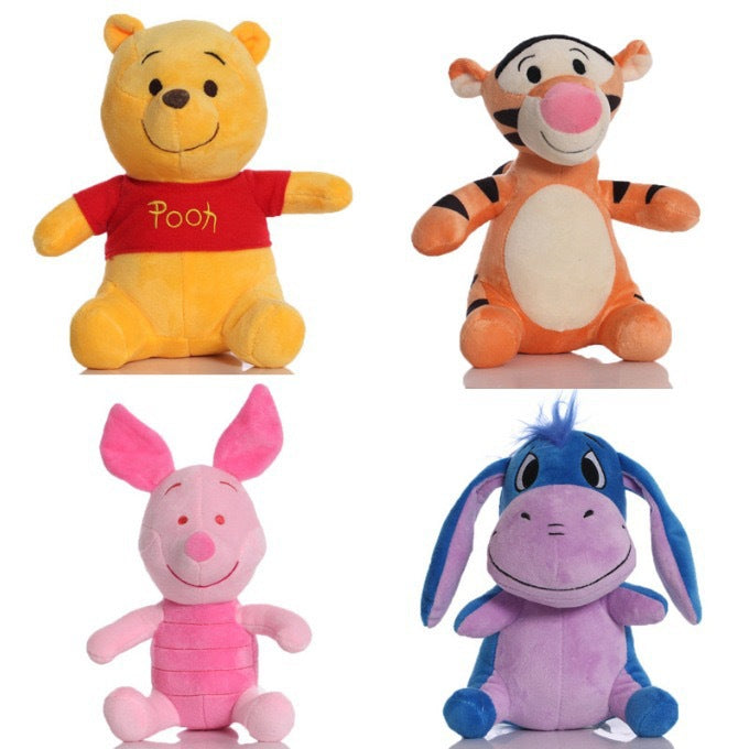 Cute Cartoon Anime Movie Winnie the Pooh Family Donkey Tigger Piglet Plush Toy Wholesale Gift Doll