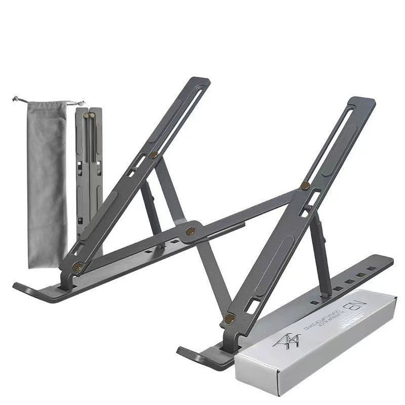 Notebook Stand Foldable Portable Base Cooling Pad High Bracket Aluminum Alloy Desktop Stable Computer Holder
