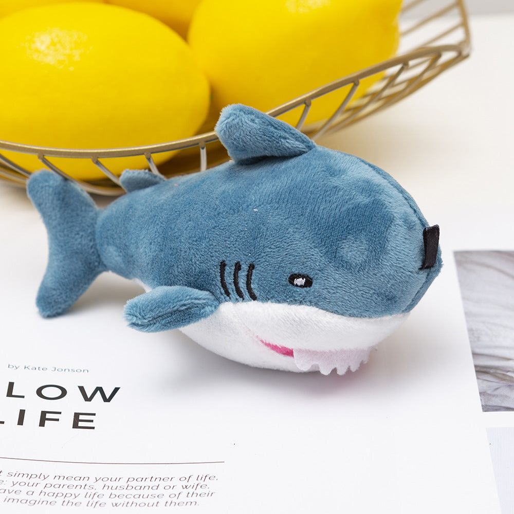 Shark Doll Keychain Pendant Plush Toy Cartoon Creative Shark Baby Doll Machine Doll